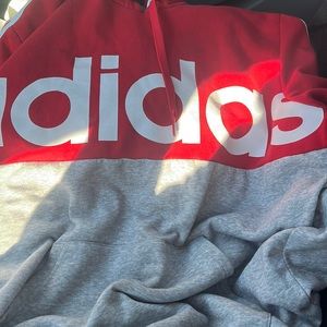 Red/Grey Adidas Sweatshirt For Men